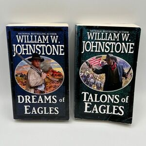 BUNDLE Johnstone 2 Western Fiction Book Lot Paperback Cowboy Dreams Talons Eagle